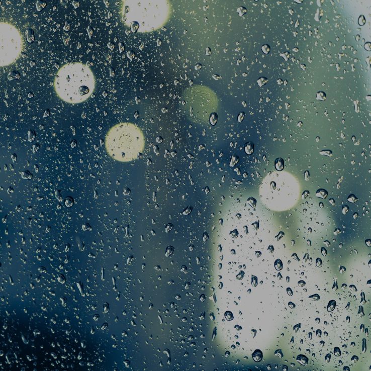 Rain drops on the window